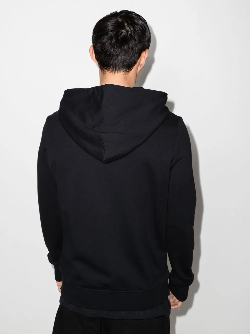 Rick Owens Drkshdw X Champion Jason's Logo Zip-up Cotton Hoodie In Black