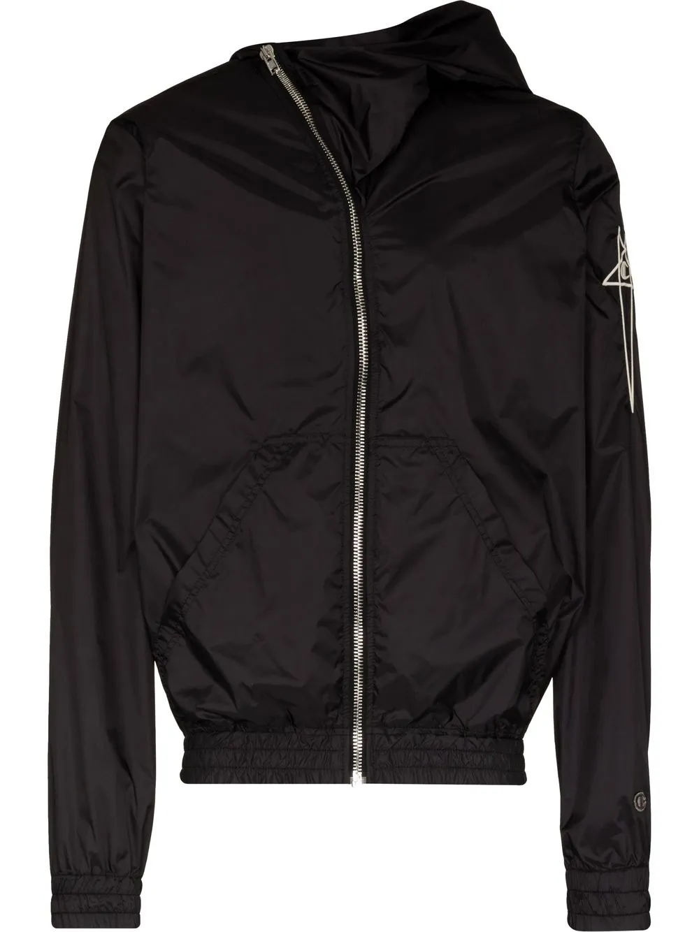 

Rick Owens X Champion logo hooded jacket - Black