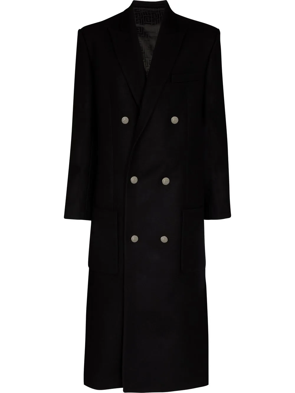 

Balmain double-breasted tailored coat - Black