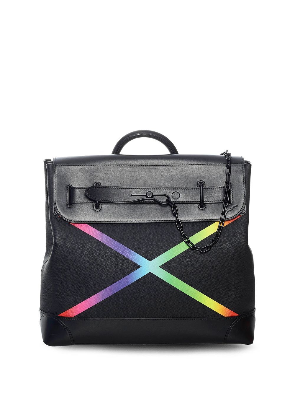 Louis Vuitton Steamer PM Black Rainbow Taiga in 2023