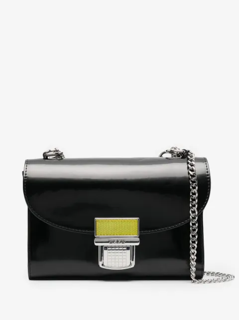 MSGM Brushed faux leather crossbody bag