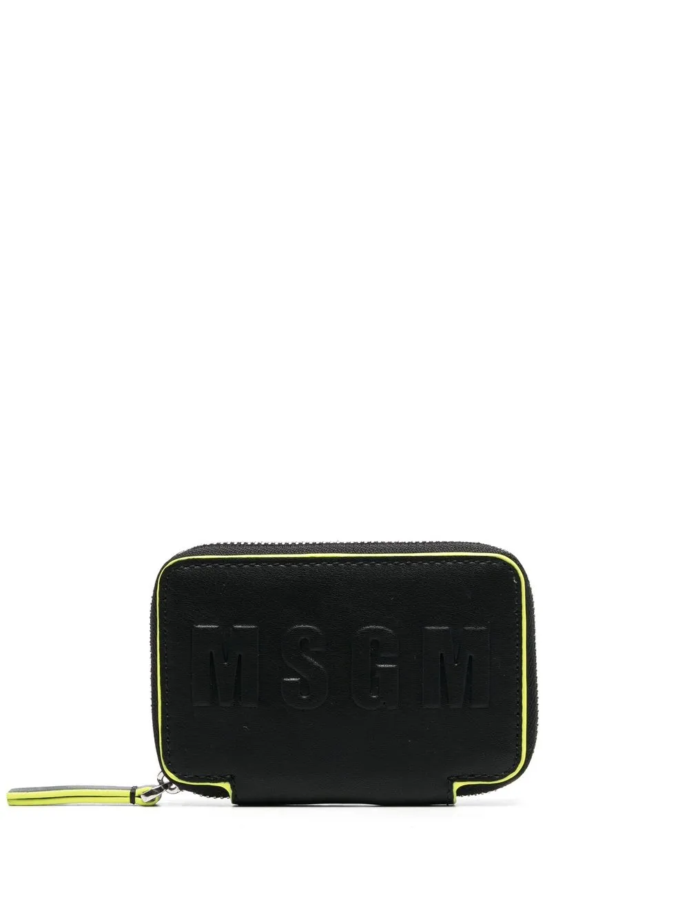 

MSGM cartera con logo en relieve - Negro