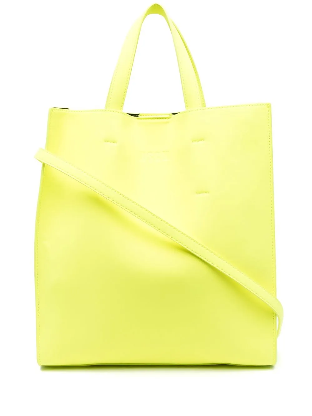 

MSGM tote con logo estampado - Amarillo