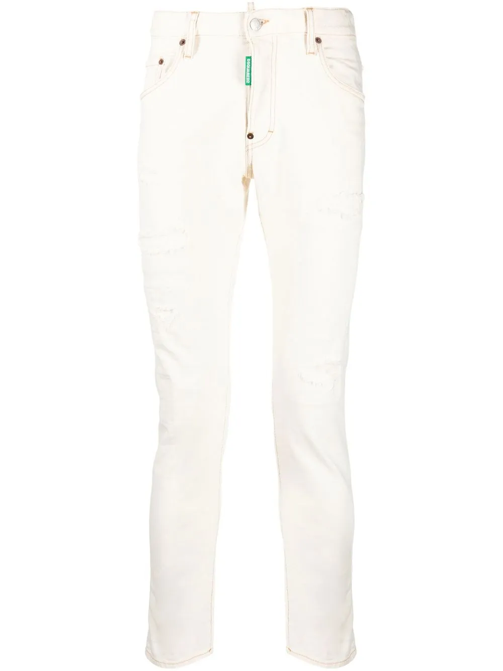 

Dsquared2 skinny jeans con parche del logo - Neutro