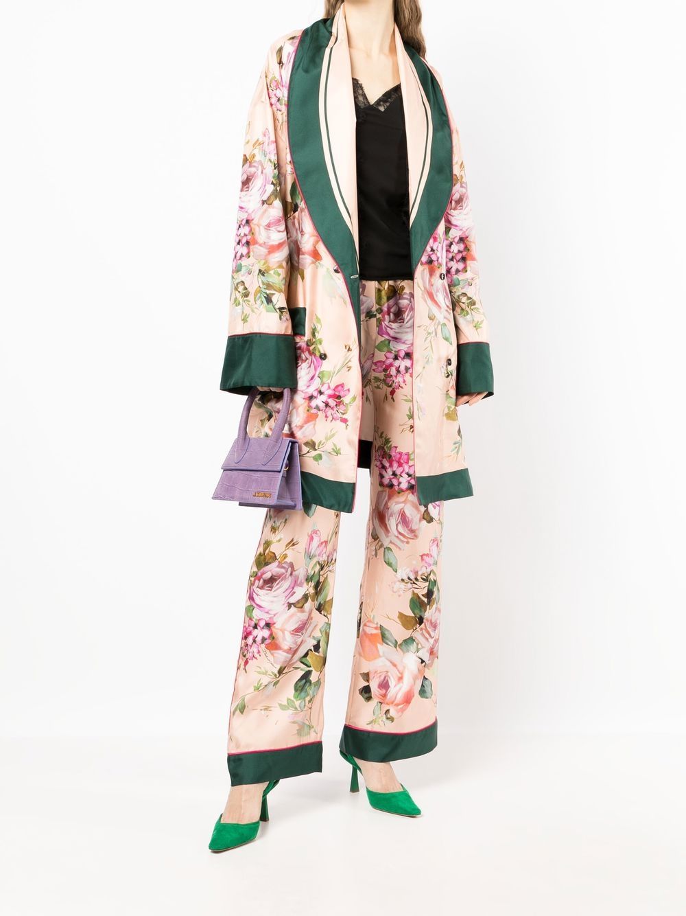 Dolce & Gabbana Broek met bloemenprint - Roze