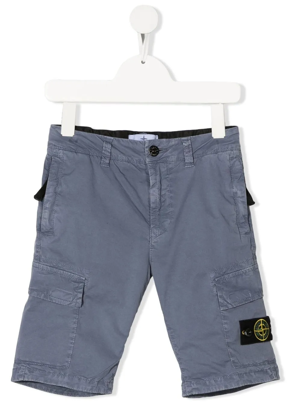 

Stone Island Junior shorts cargo con motivo de brújula - Azul