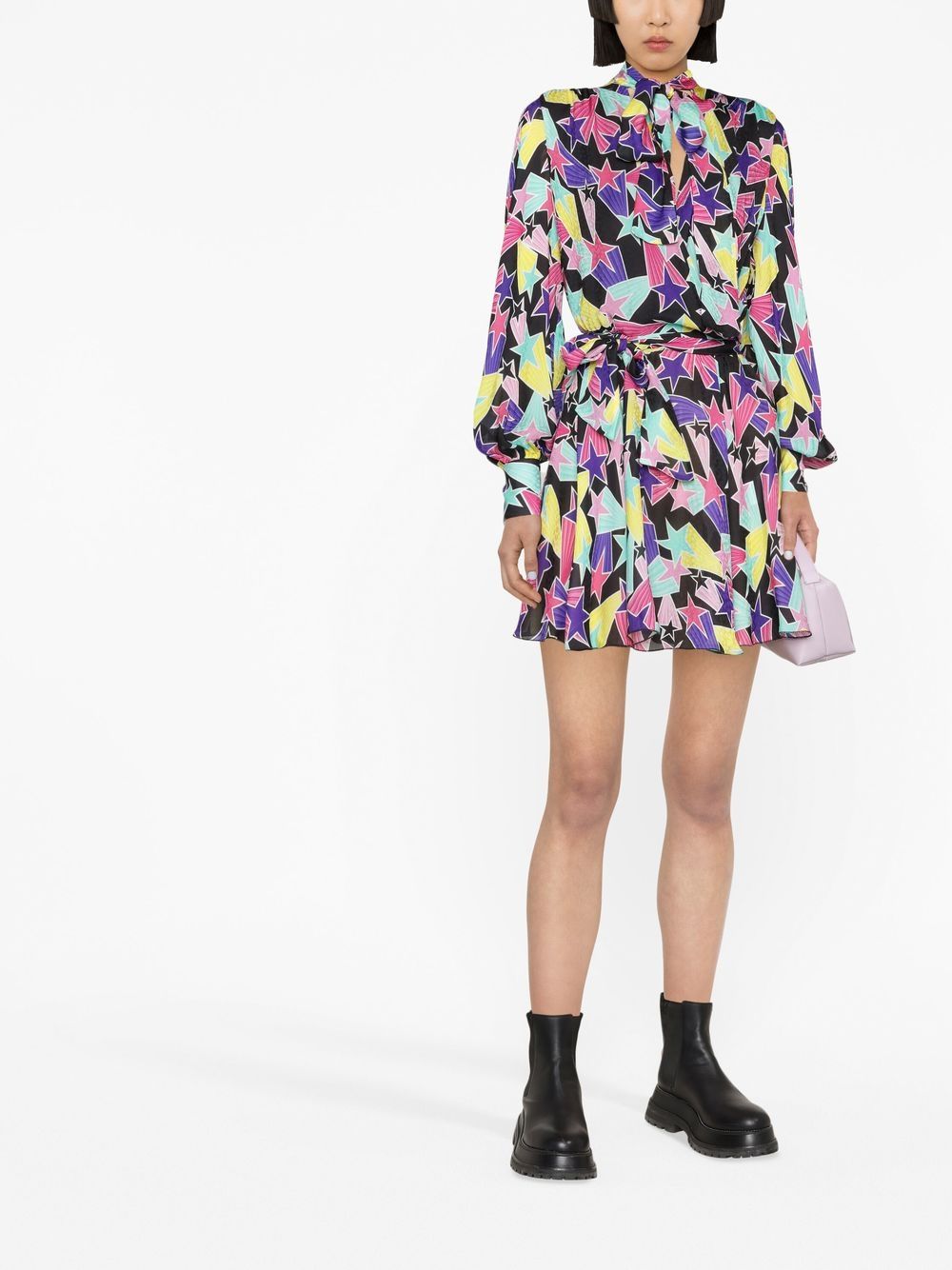 MSGM Mini-jurk met ceintuur - Zwart