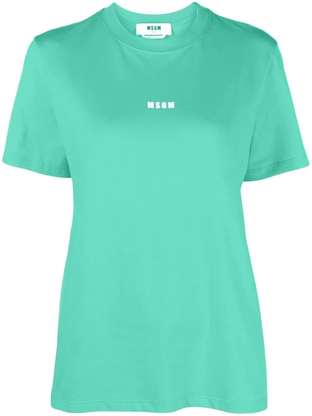 

MSGM logo-print crew-neck T-shirt - Green