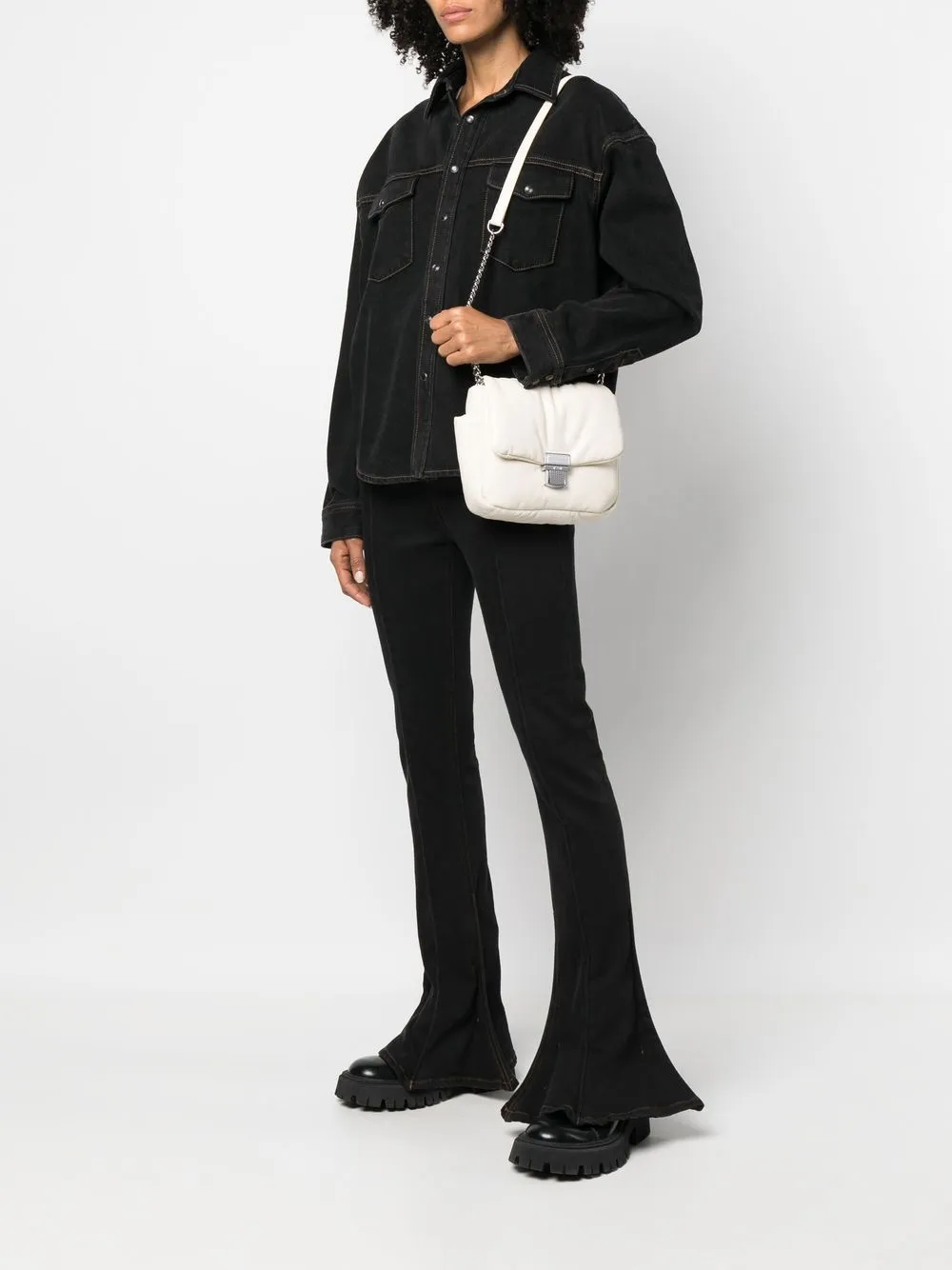MSGM Logo Padded Shoulder Bag Farfetch msgm-logo-padded-shoulder-bag-farfetch