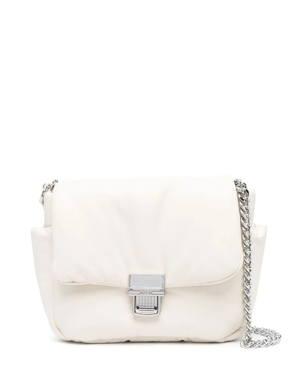 

MSGM logo padded shoulder bag - Neutrals