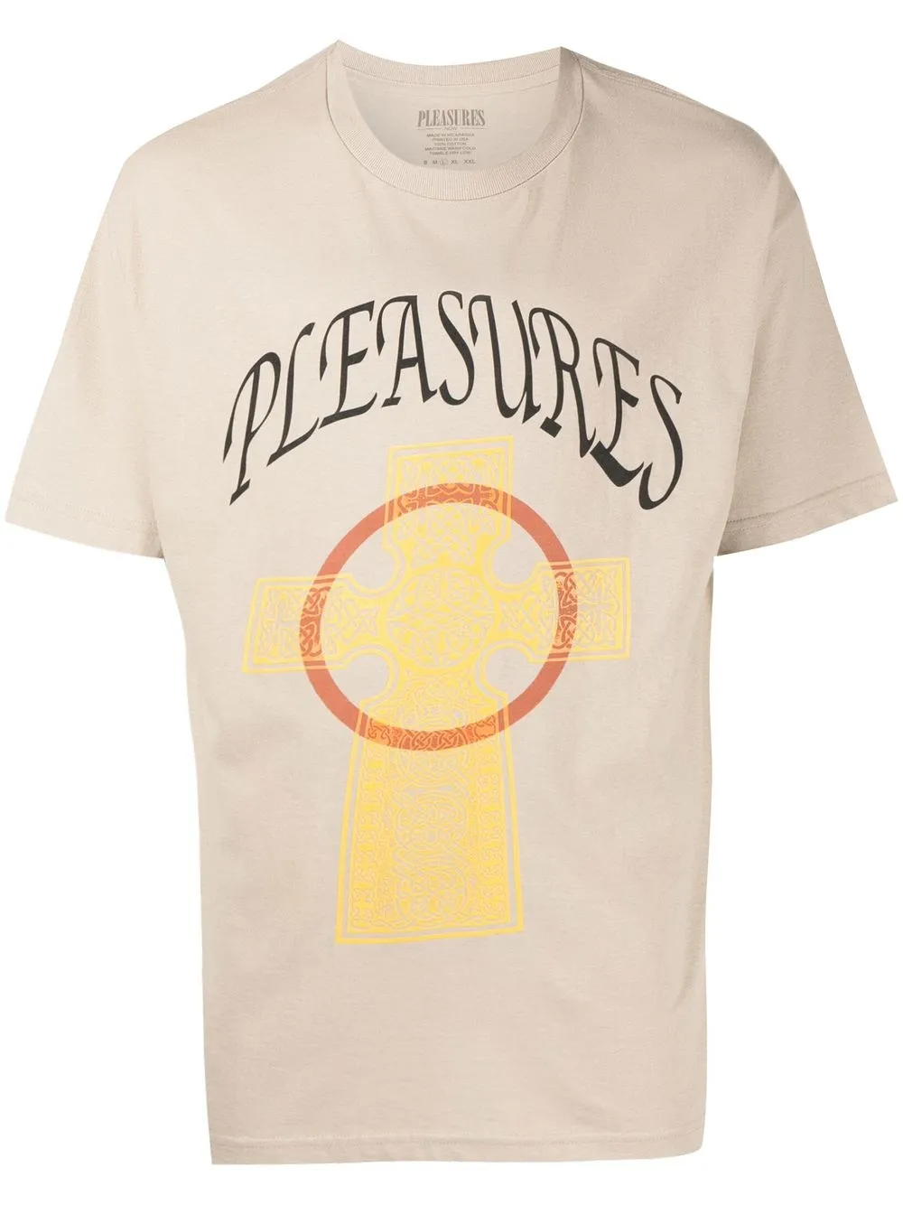 

Pleasures playera con logo gráfico estampado - Marrón