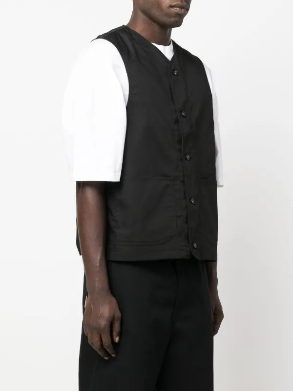 ENGINEERED GARMENTS 黒 ベスト FIELD VEST – COTTON DURACLOTH POPLIN Black | Dresswell