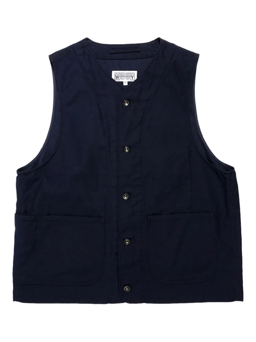 Engineered Garments button-fastening pocket vest | Blue | Image 1