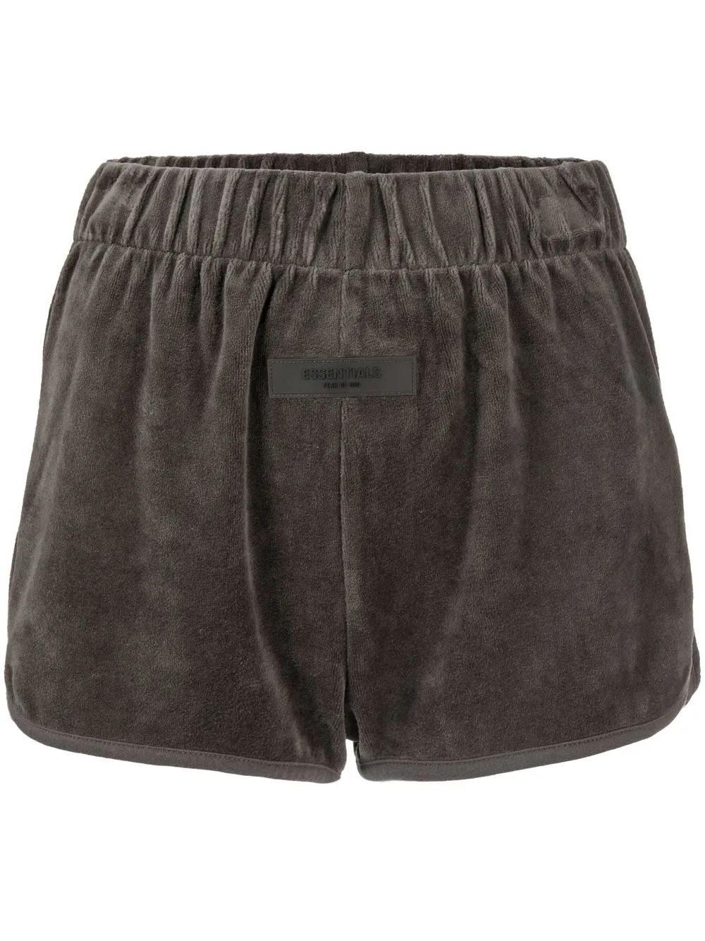 ESSENTIALS VELOUR ELASTICATED SHORTS