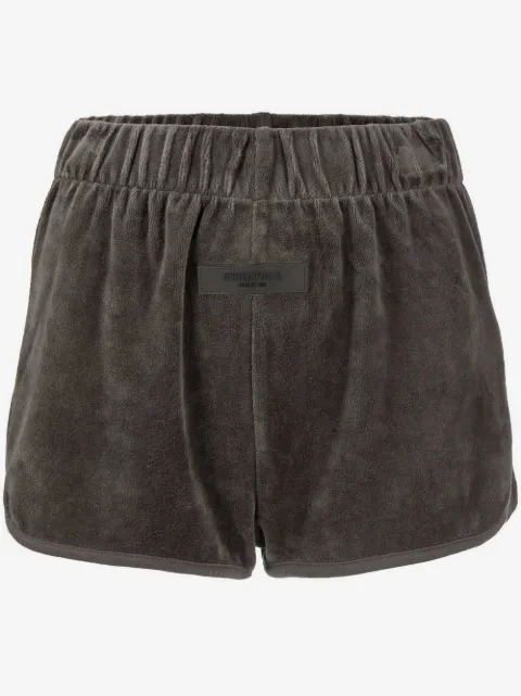 FEAR OF GOD ESSENTIALS velour elasticated shorts