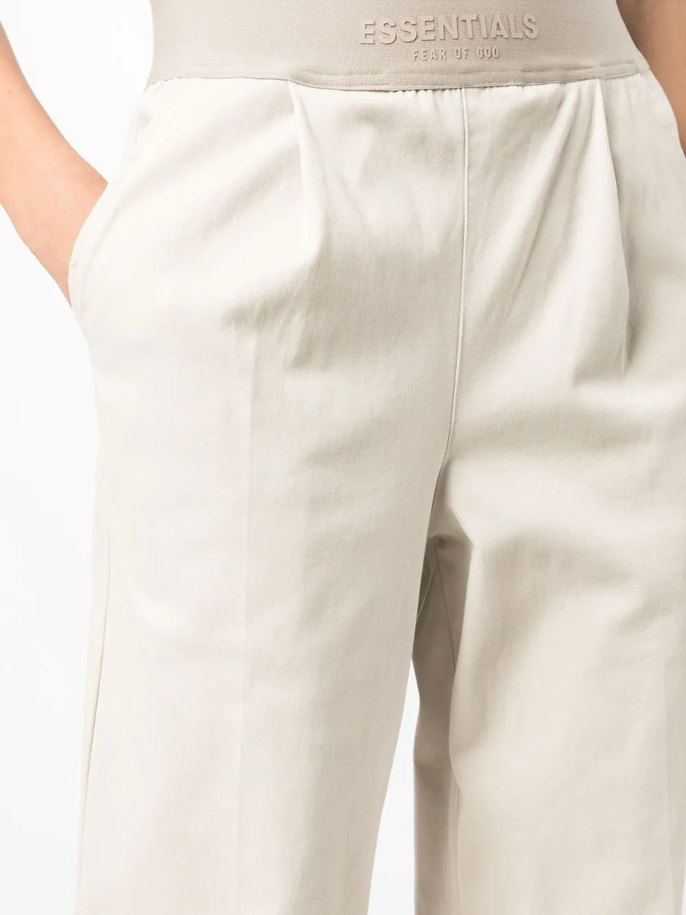 FEAR OF GOD ESSENTIALS Broek met logoband Grijs