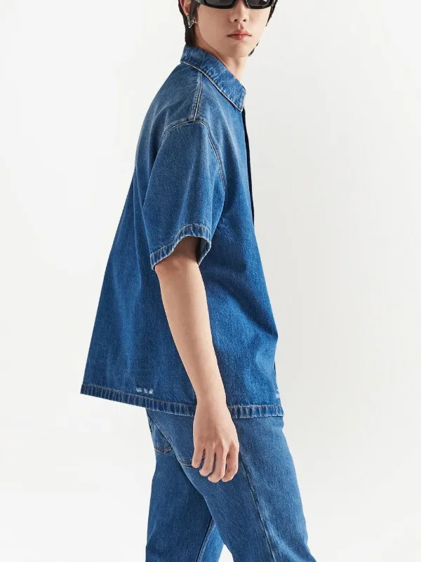 Prada short-sleeve Denim Shirt - Farfetch