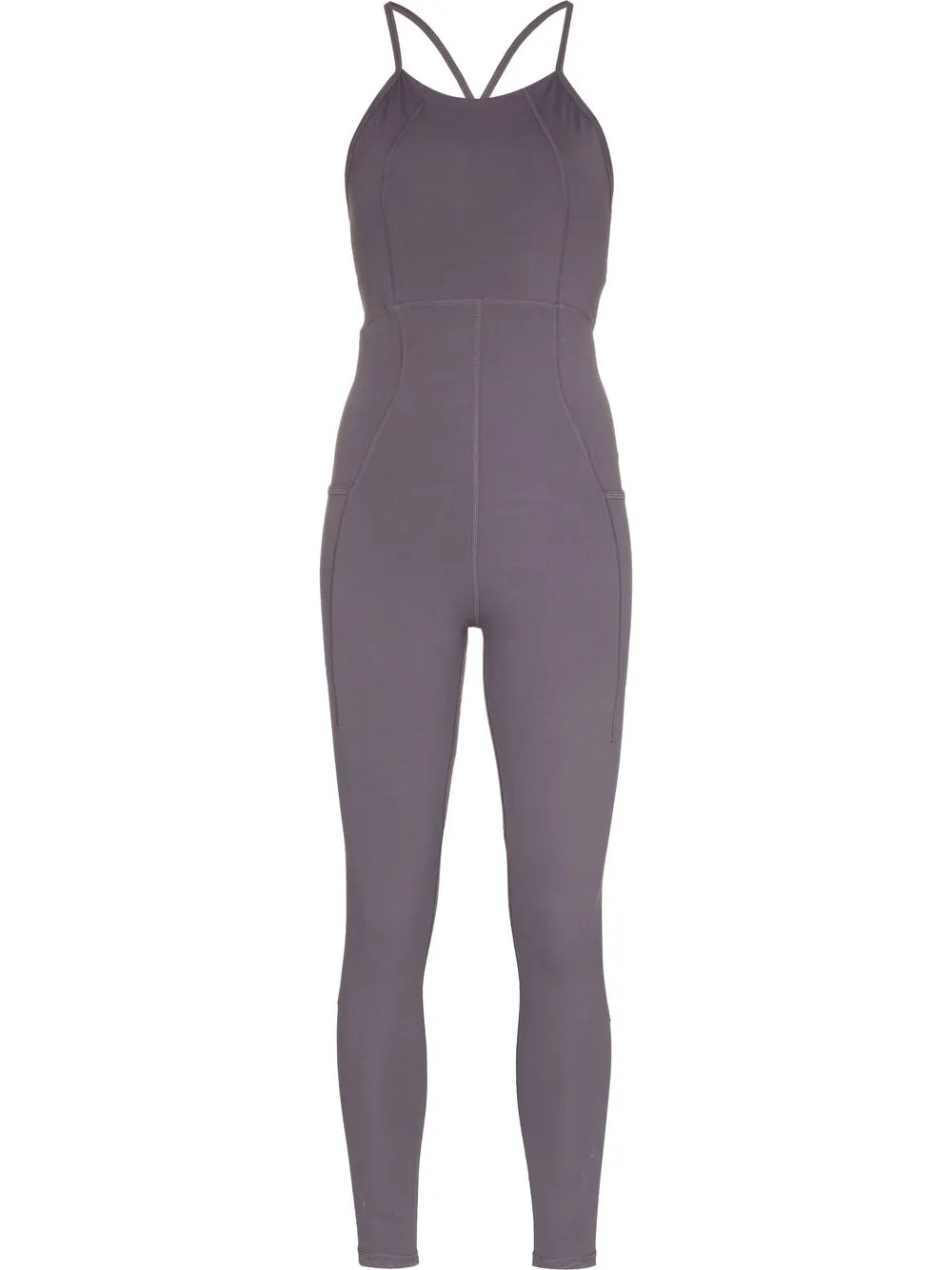 

Sweaty Betty crossover open-back stretch jumpsuit - Grey