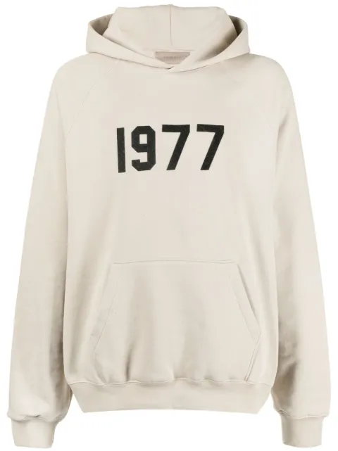 FEAR OF GOD ESSENTIALS 1977-print detail hoodie
