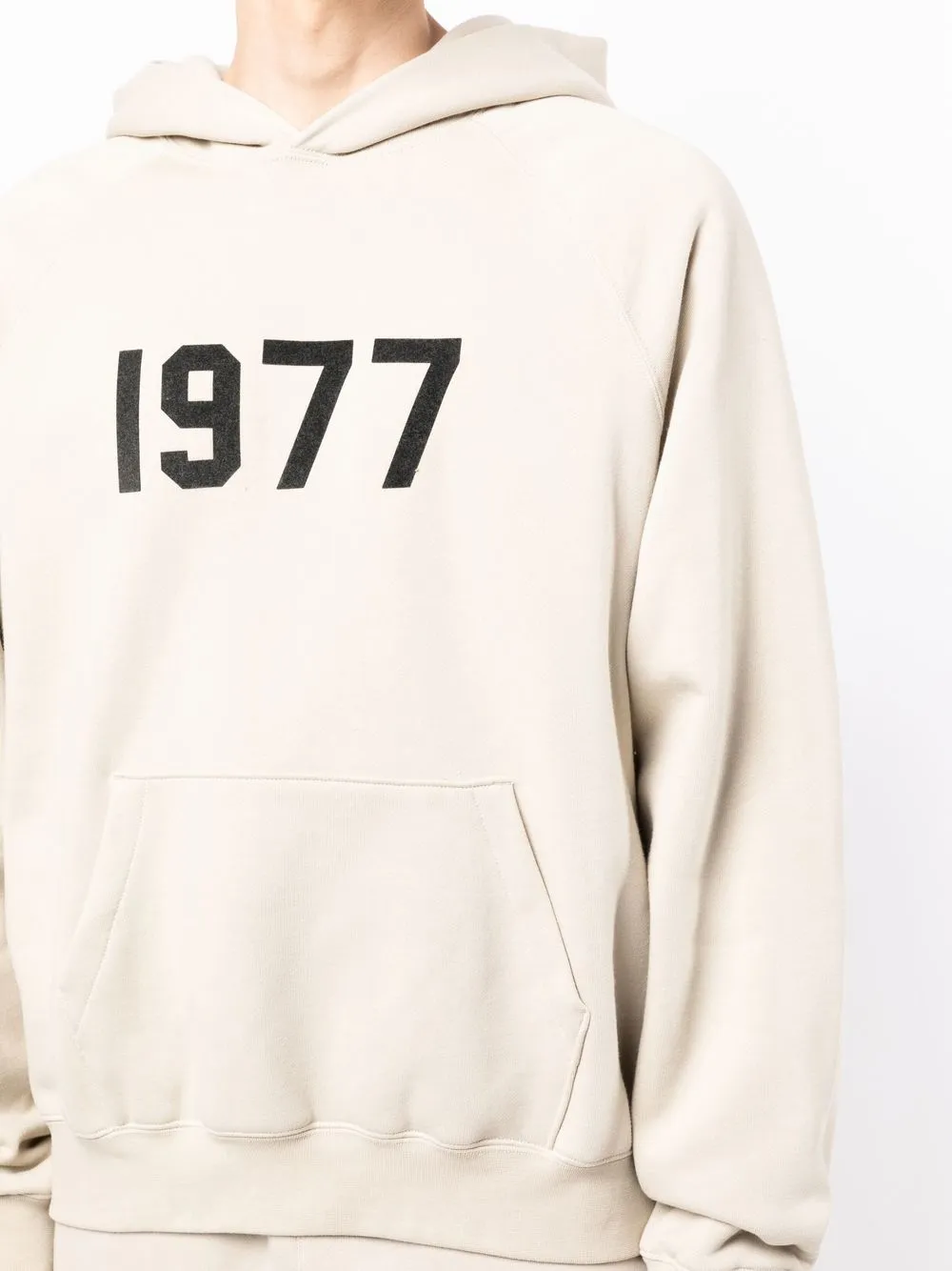 FEAR OF GOD ESSENTIALS 1977 hoodie met print Wit
