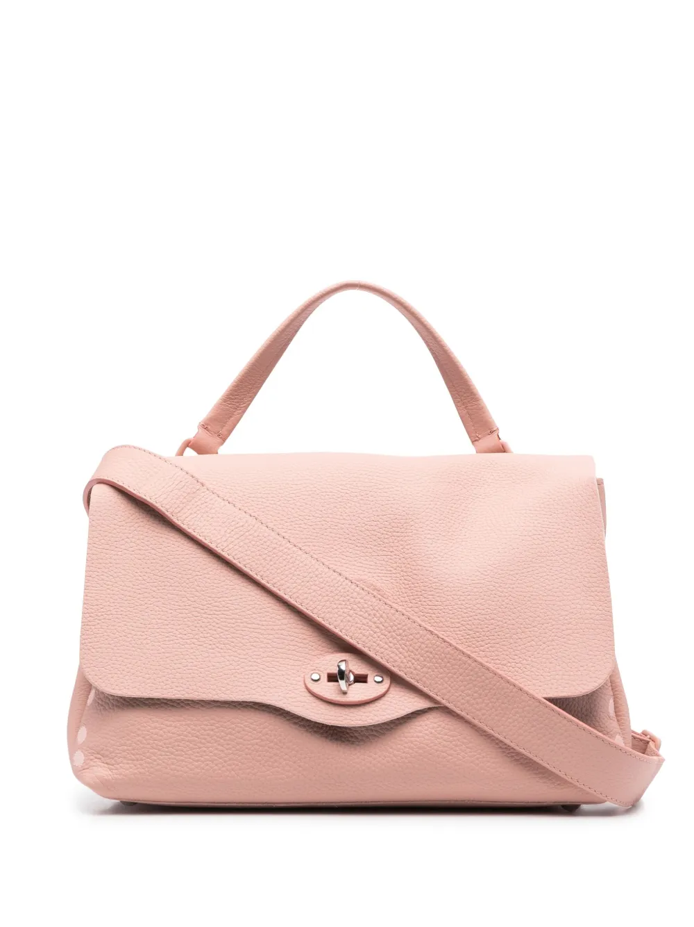 

Zanellato grained leather tote bag - Pink