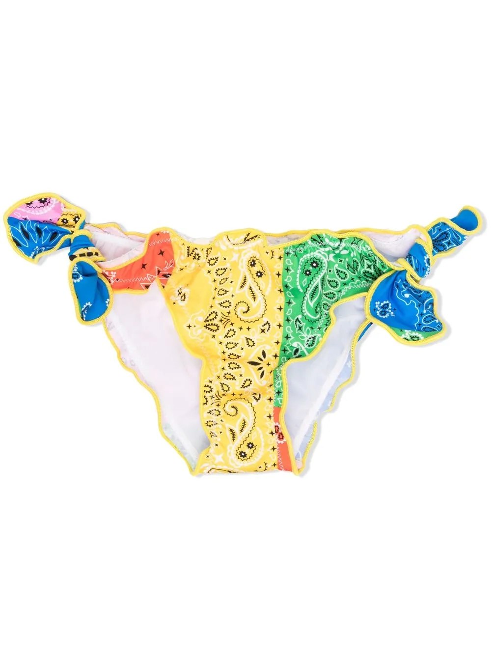 

MC2 Saint Barth Kids bikini bottom con motivo de bandana - Azul