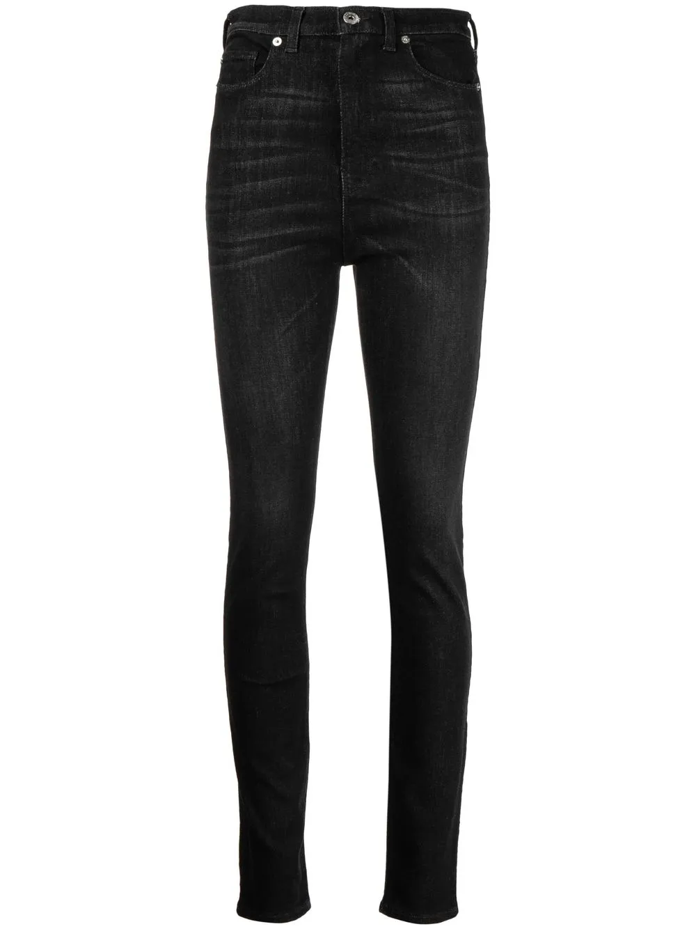 

Emporio Armani skinny jeans con tiro alto - Negro