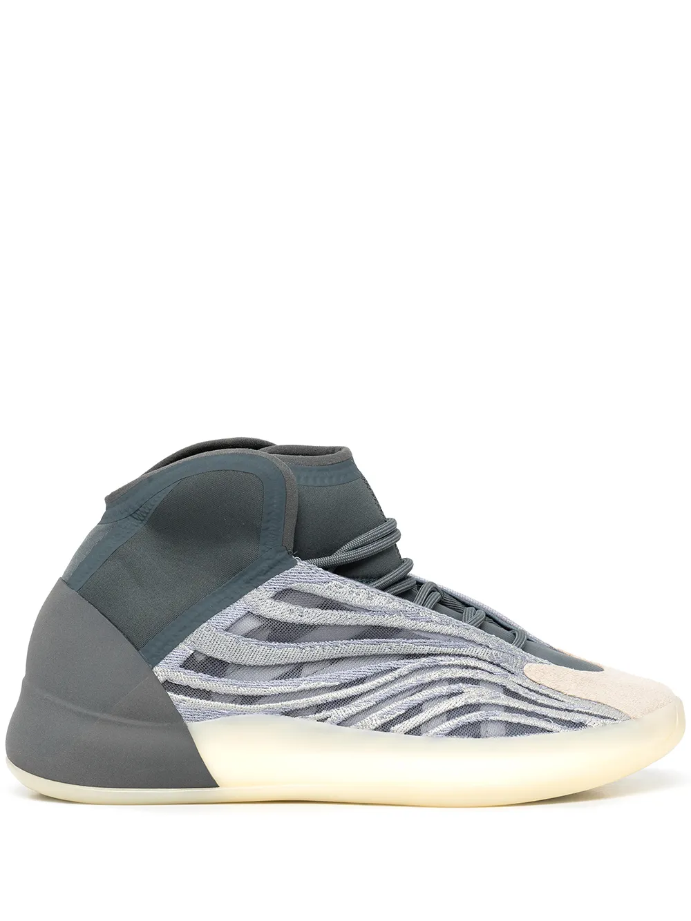 ADIDAS ORIGINALS YEEZY QNTM "MONO CARBON" SNEAKERS