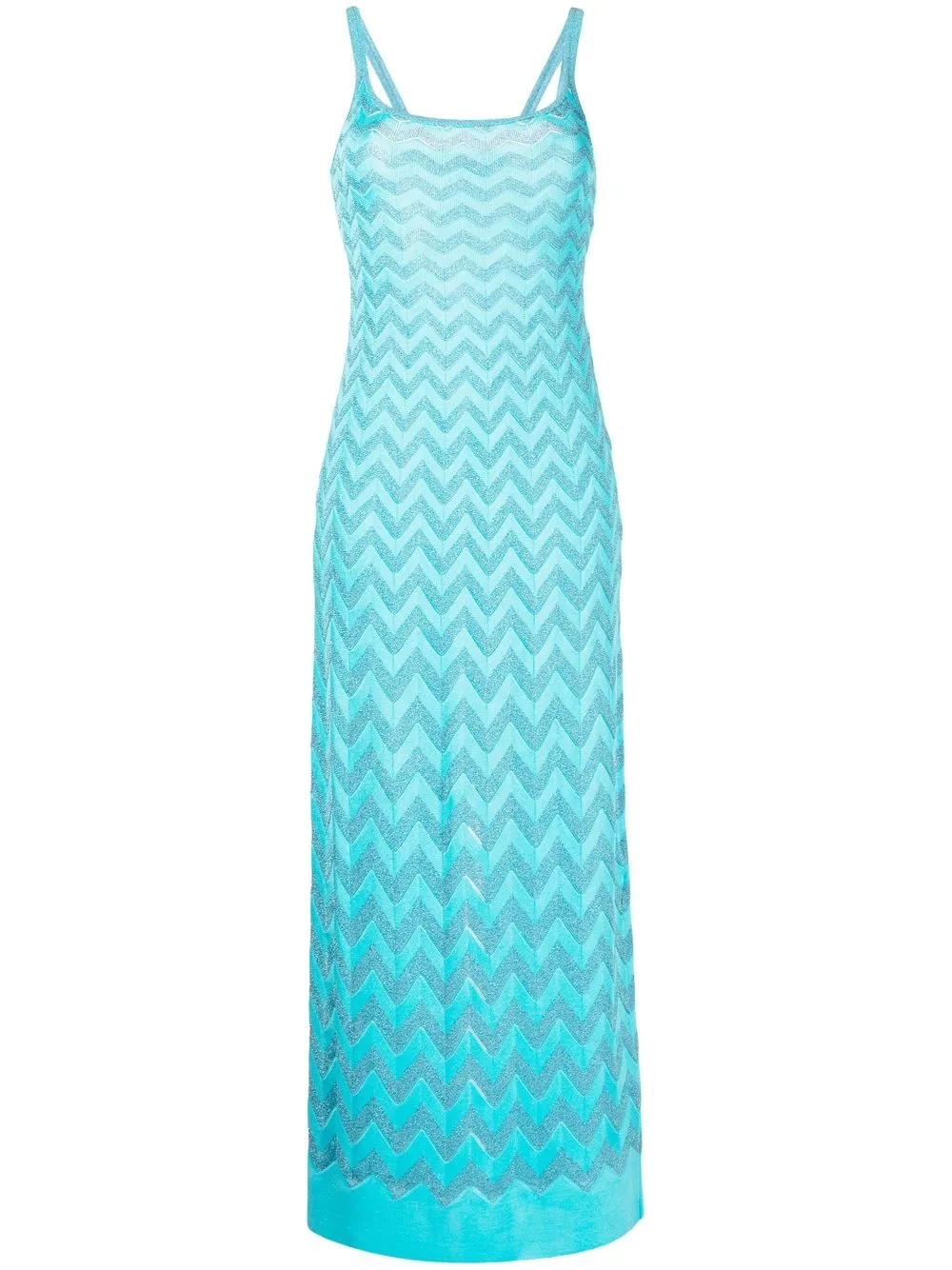 

Missoni fine-knit maxi dress - Blue