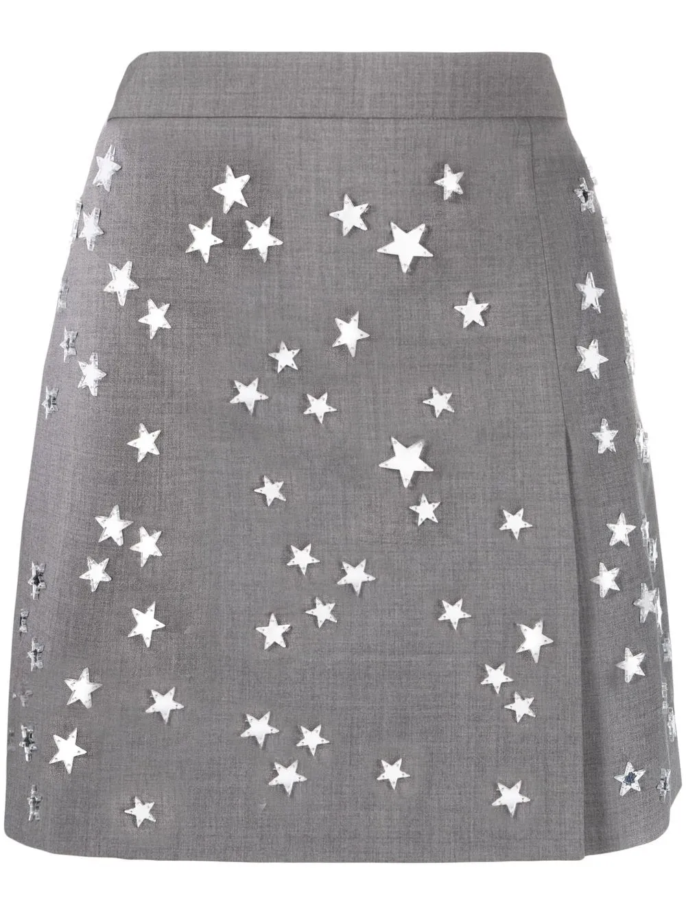 

MSGM falda corta con detalle de estrella - Gris