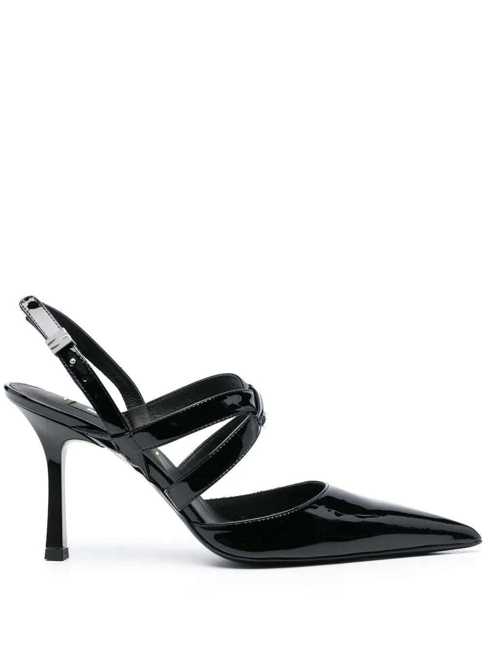 

MSGM zapatillas con tira trasera y tacón de 100mm - Negro