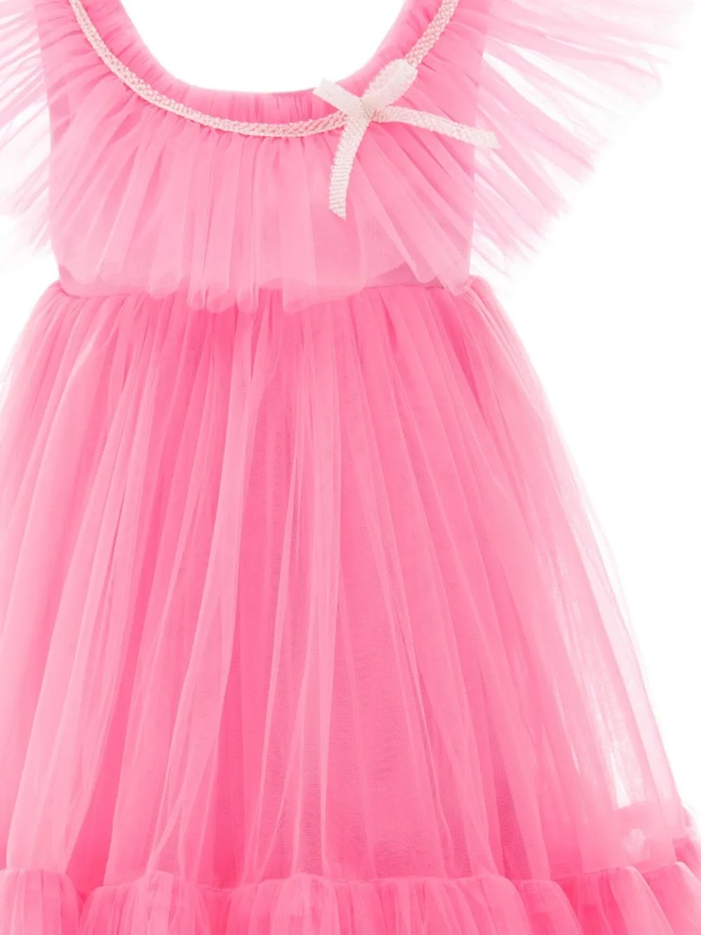  Tulleen Ausgestelltes Trägerkleid   Rosa 