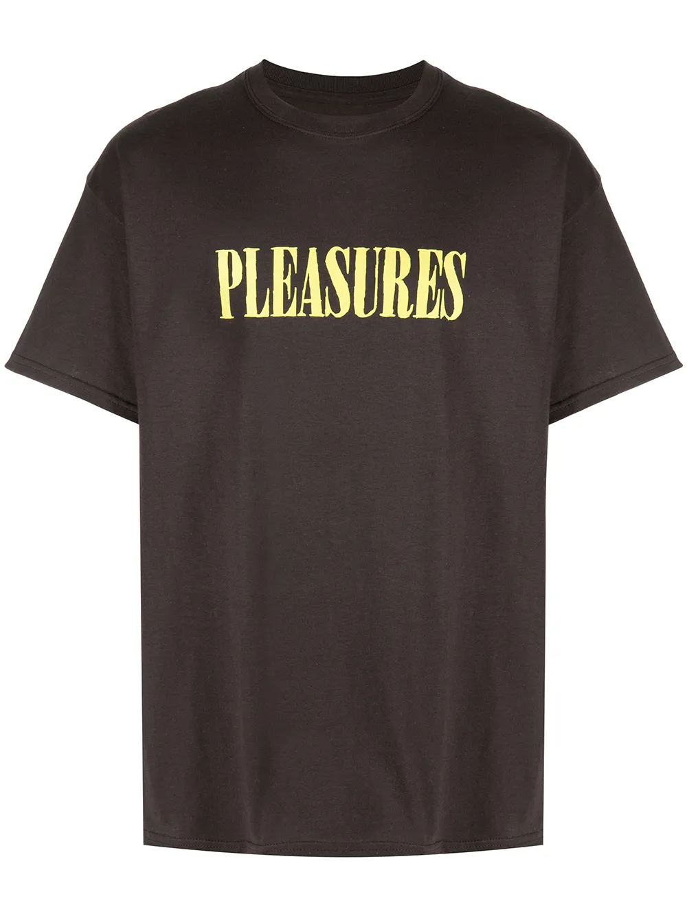 

Pleasures logo-print cotton T-shirt - Brown