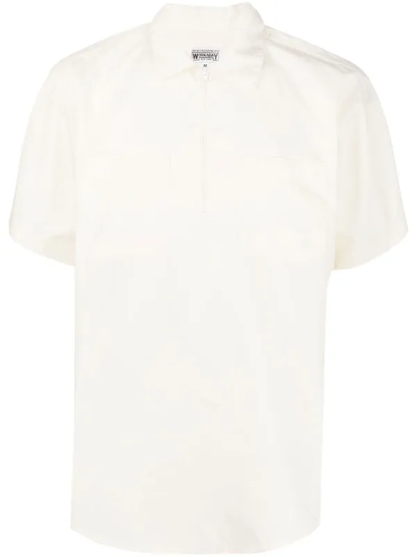 【ガッチャ】EM023360 とハーフジップシャツ EM323362 ストレッチ布帛 ハーフジップ長袖シャツ[IT36-13A010]｜URBAN