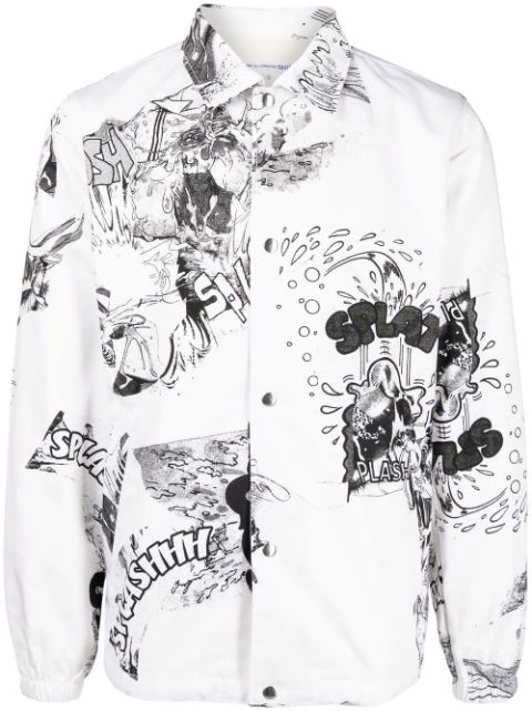 Comme Des Garçons Shirt graphic-print shirt jacket