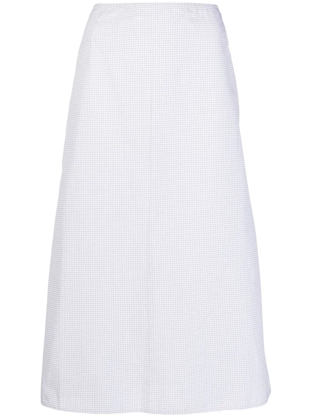 

Sofie D'hoore check midi skirt - White