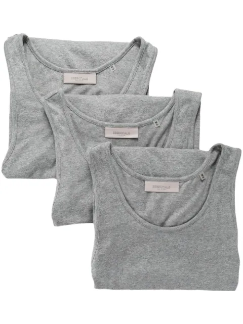 FEAR OF GOD ESSENTIALS 3 pack longline tank tops