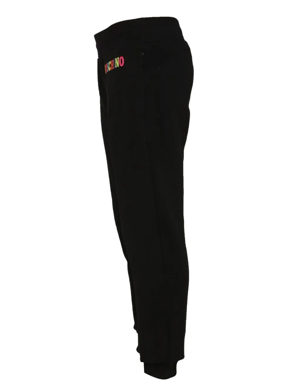 Moschino Broek met logoprint - Zwart