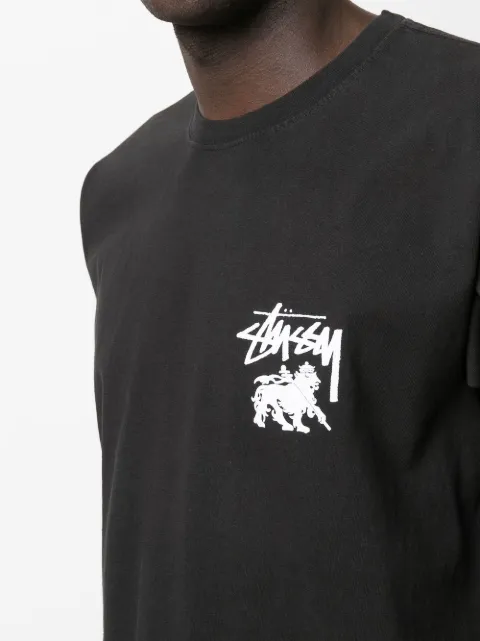 Stüssy logo-print T-shirt - Farfetch