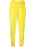 Undercover textured high-waisted trousers - Yellow