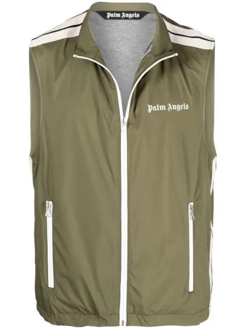 Palm Angels stripe-trim gilet jacket
