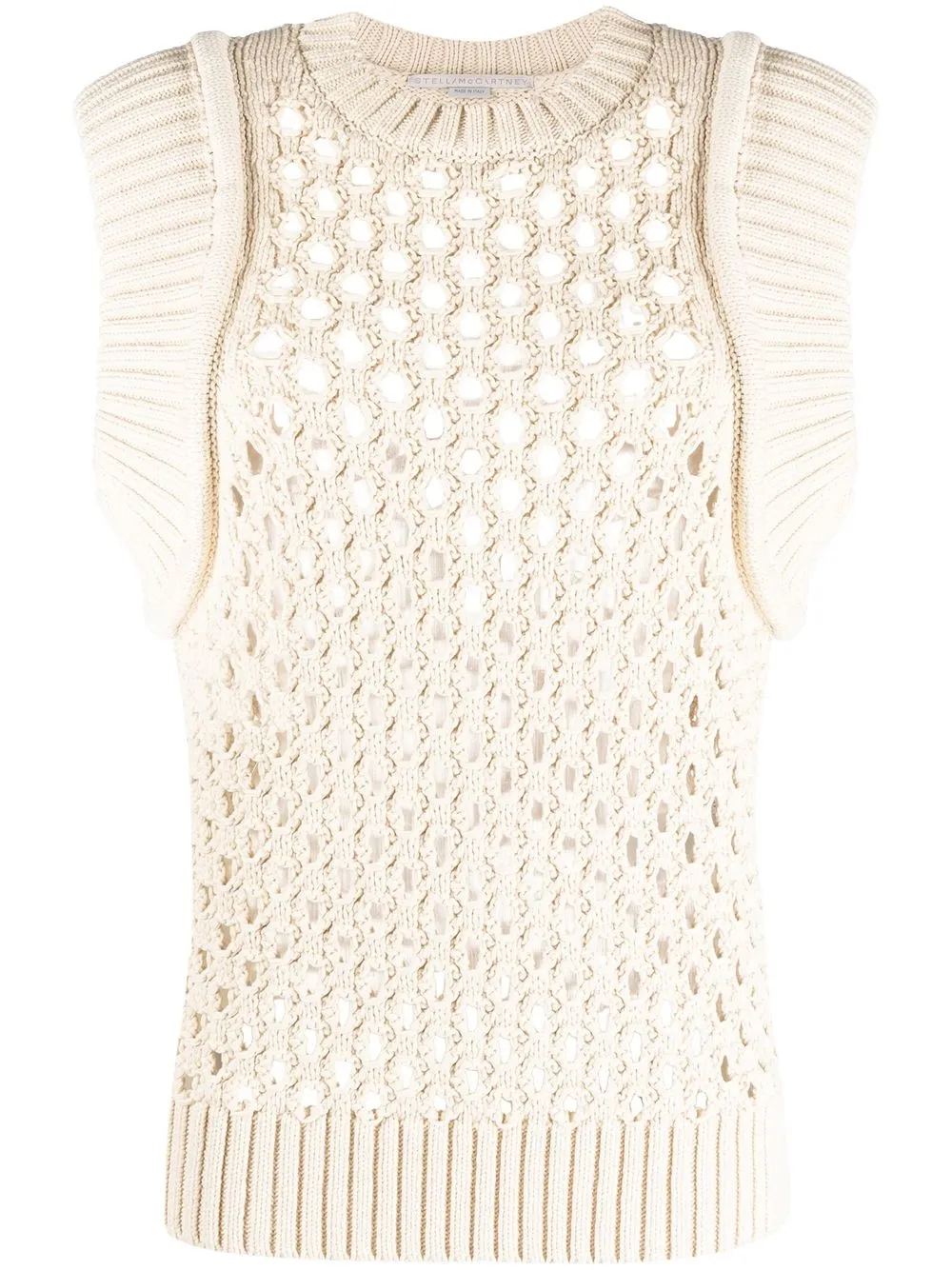 

Stella McCartney top tejido de crochet - Neutro