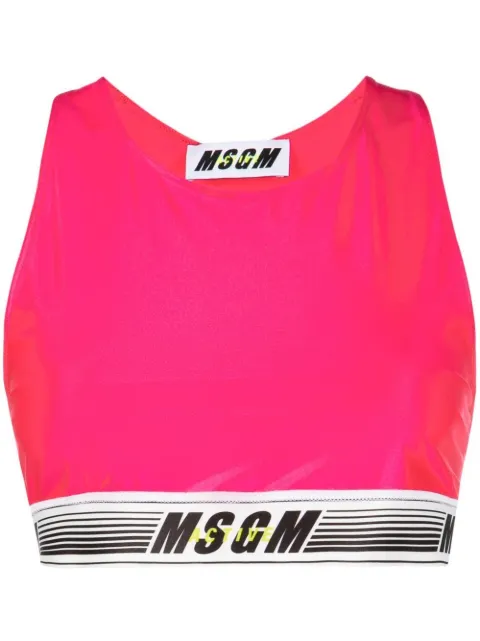 MSGM logo-underband sports bra