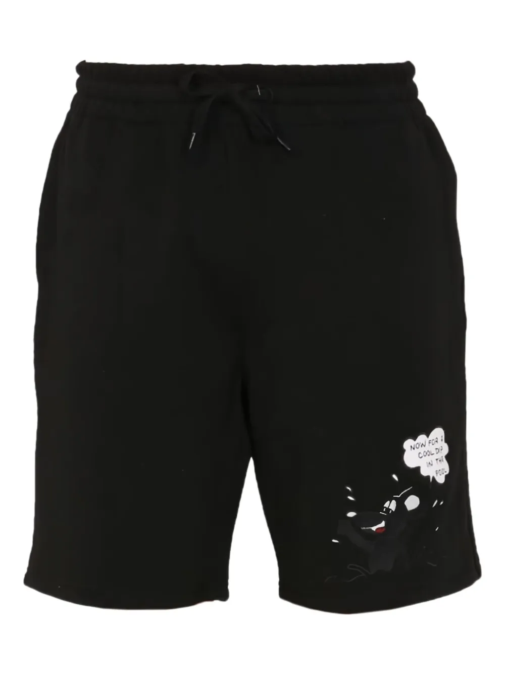 Moschino graphic-print track shorts | noir | Image 1