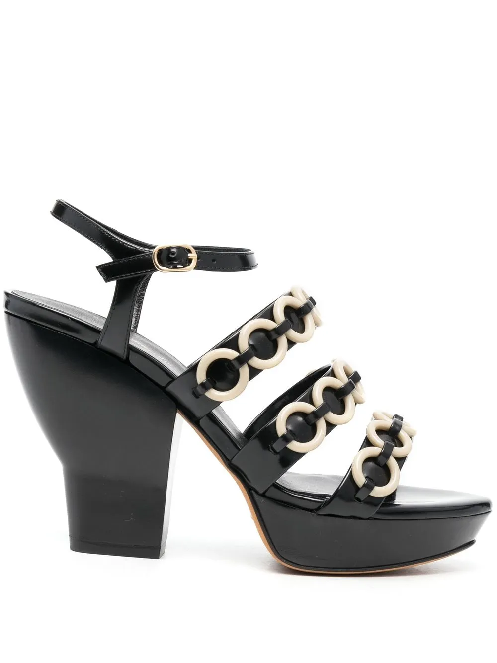 3.1 Phillip Lim Women's Salma Leather Platform Sandals In Schwarz