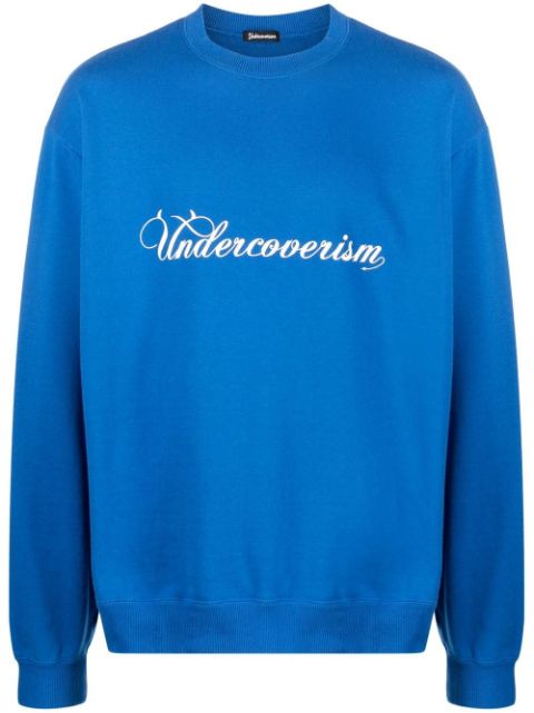 Undercoverism logo-print cotton sweater