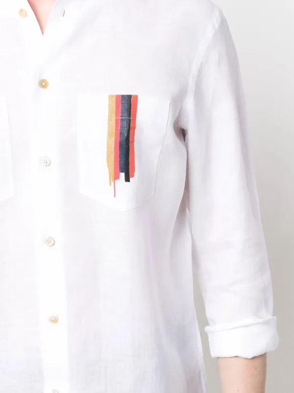 monster Fruitig Hopelijk Paul Smith Linnen Overhemd - Farfetch