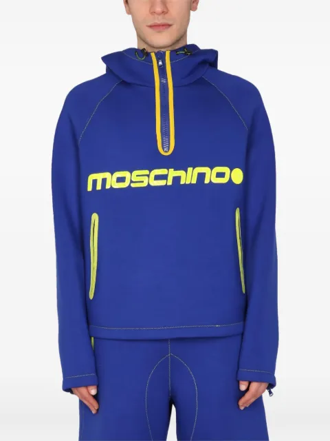 Moschino logo-print hoodie