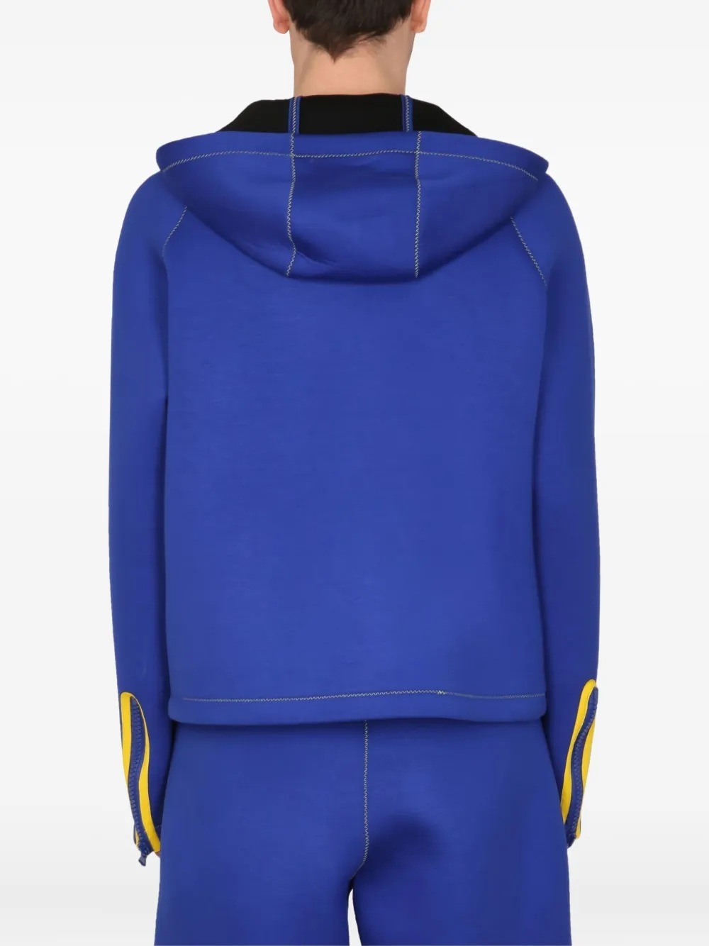 Moschino Hoodie met logoprint Blauw