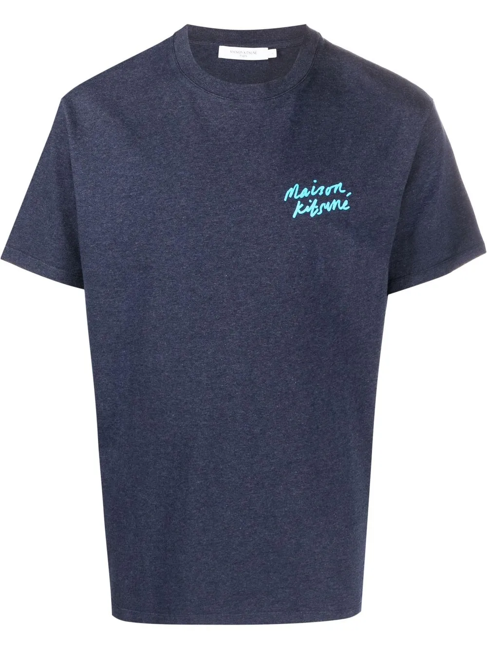 

Maison Kitsuné playera con logo estampado - Azul